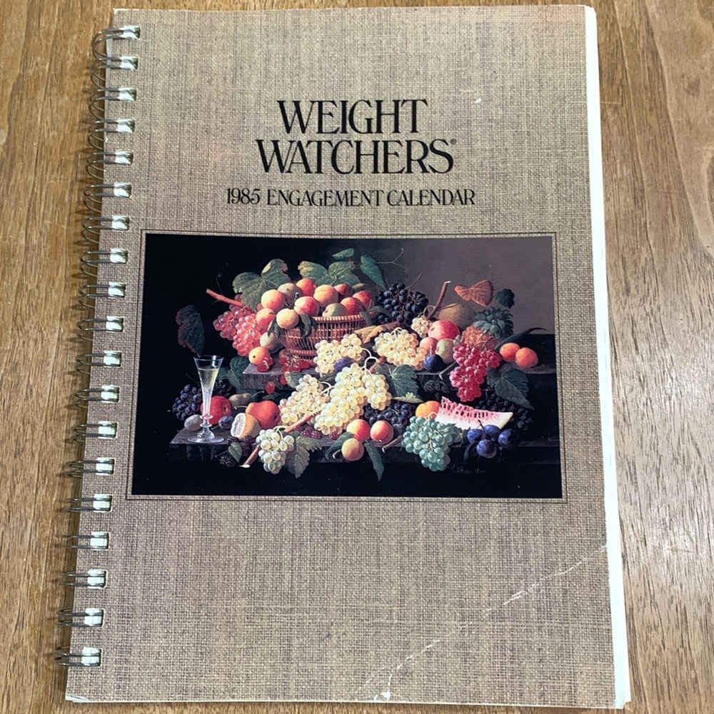 Weight Watchers 1985 Engagement Calendar/Cookbook